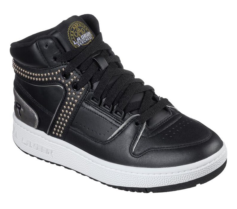 Skechers L.A. Gear - Glammer Slammer - Womens Sneakers Black/Gold [AU-BB4128]